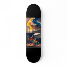 Funky Skateboard with Cool Sneaker design 7¾" Deck