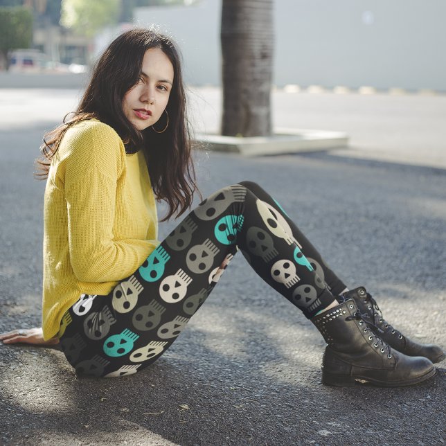 funky skull leggings (Creator Uploaded)