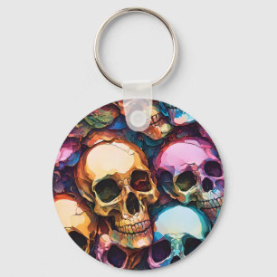 Funky Skulls Keychain