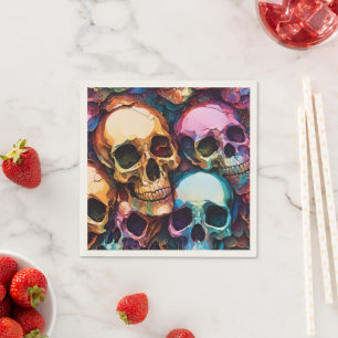 Funky Skulls Napkin