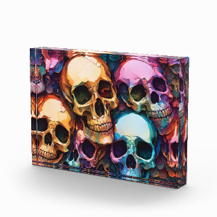 Funky Skulls Photo Block