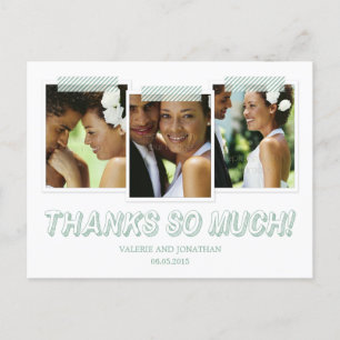 Funky Snapshots Thank You Postcard