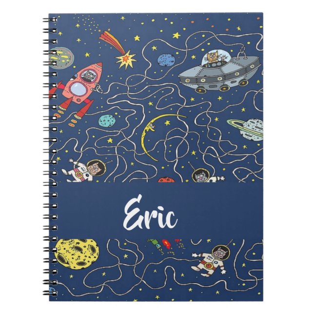 Funky space cats notebook (Front)