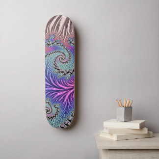 Funky Spiral Fractal Skateboard