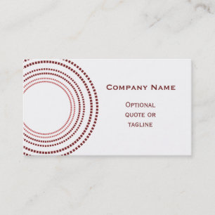 Funky Square Dots Business Card, Burgundy Card