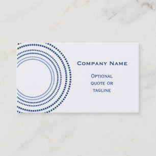Funky Square Dots Business Card, Royal Blue Card