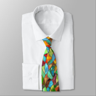 Funky Stained Glass Vibes Tie