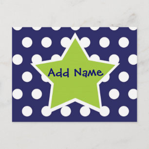 Funky Star Do it Yourself Thank You Postcard