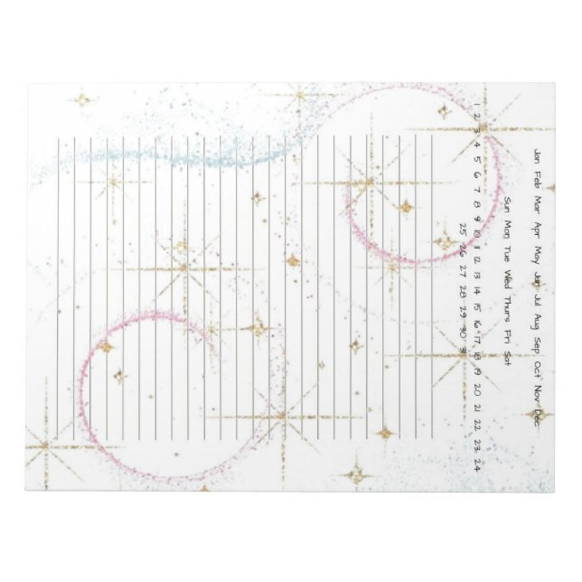 Funky Star  Notepad (Front)