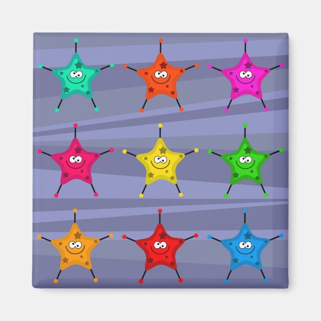 Funky Stars Magnet (Front)