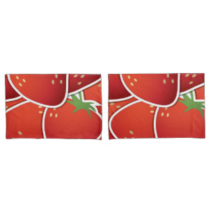 Funky strawberries pillowcase