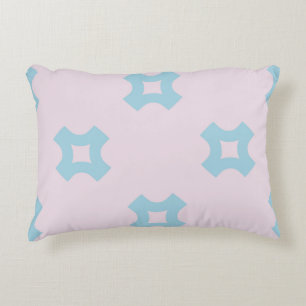 Funky style geometric seamless pattern with crosse accent pillow