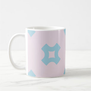 Funky style geometric seamless pattern with crosse coffee mug