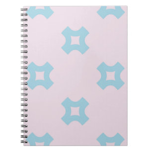 Funky style geometric seamless pattern with crosse notebook