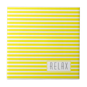 Funky Stylish Lines Stripes Relax Tile