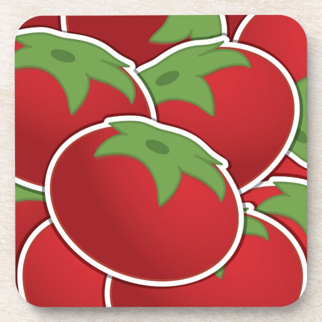 Funky tomato coaster (Front)