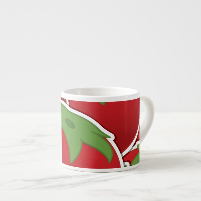 Funky tomato espresso cup (Front Right)