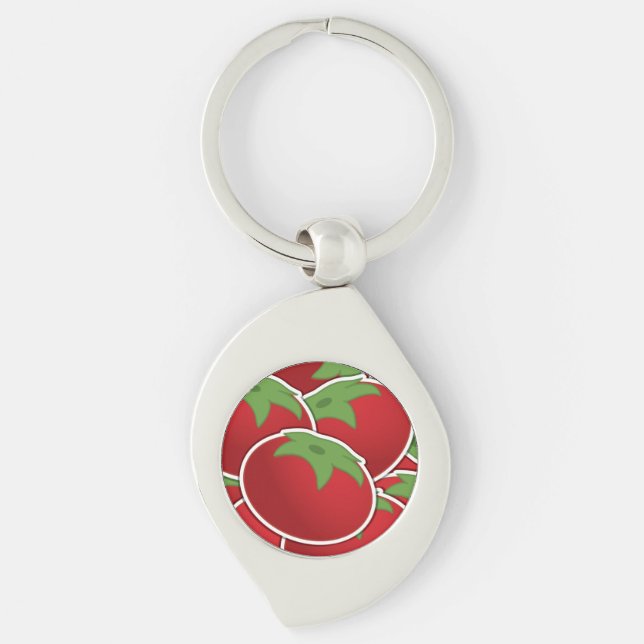 Funky tomato keychain (Front)