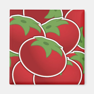 Funky tomato magnet