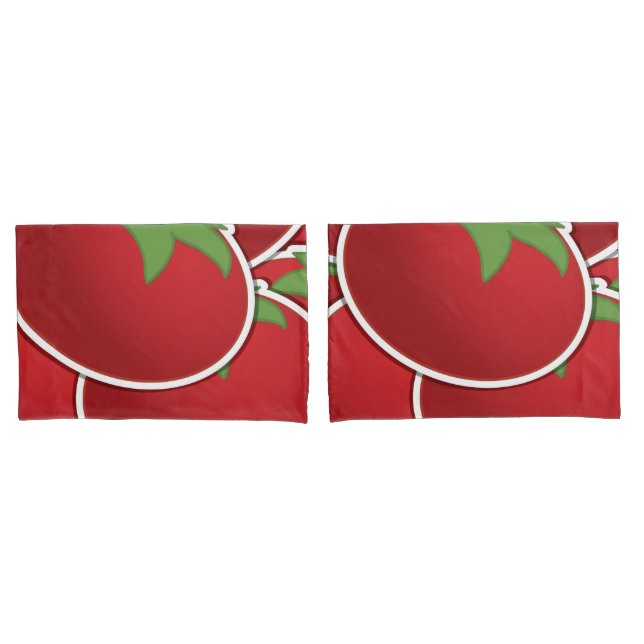 Funky tomato pillowcase (Front-Set)