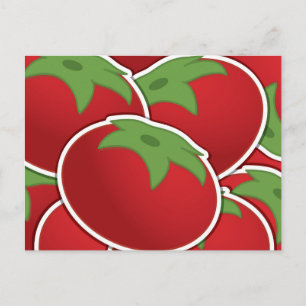 Funky tomato postcard