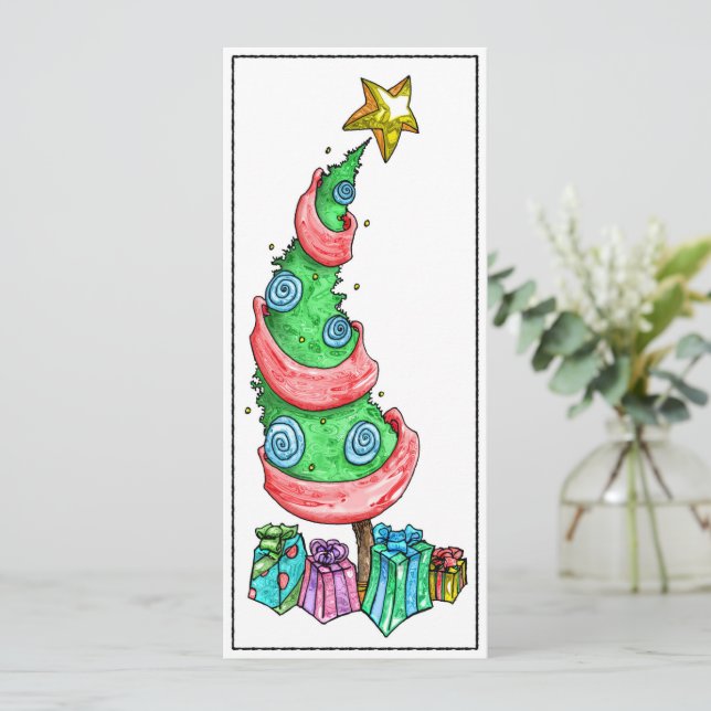 Funky Tree flat card (Standing Front)