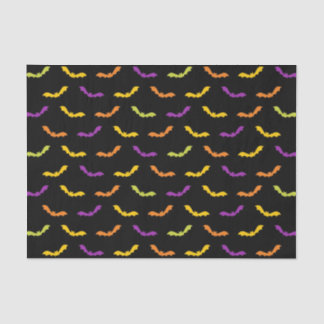 Funky Trendy Retro Abstract Halloween Pattern Tissue Paper