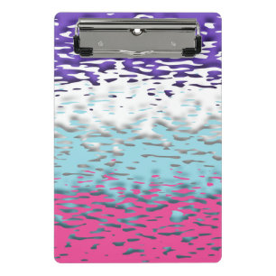 Funky Trippy Ripply Groovy Multisexual Pride Flag Mini Clipboard
