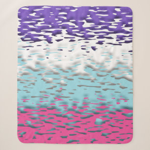 Funky Trippy Ripply Groovy Multisexual Pride Flag Sherpa Blanket