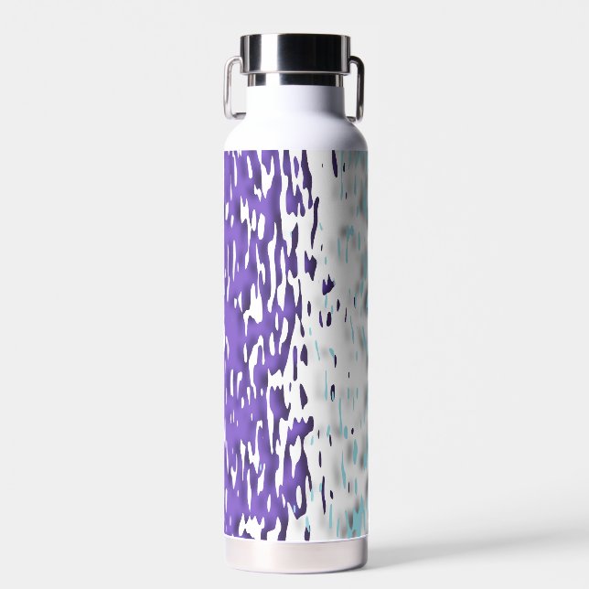 Funky Trippy Ripply Groovy Multisexual Pride Flag Water Bottle (Front)