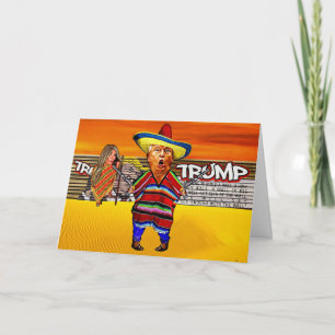 Funky Trump carte d'anniversaire - Mur