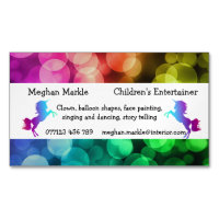 Funky unicorn rainbow kids party entertainer