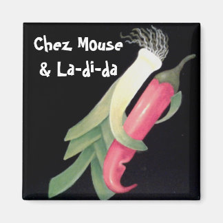 Funky Veggie Personalized Magnet