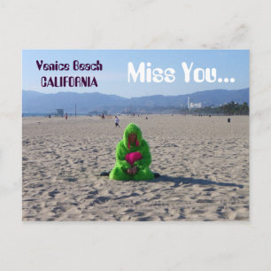 Funky Venice Beach Postcard! Postcard