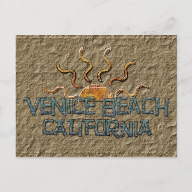 Funky Venice Beach Postcard! Postcard (Front)