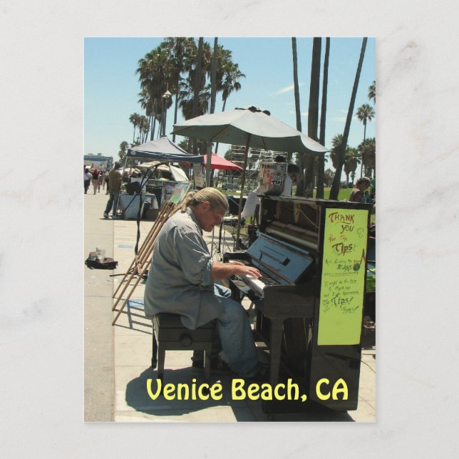 Funky Venice Beach Postcard! Postcard (Front)