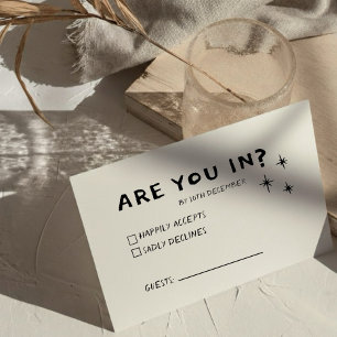 Funky vert rose rouge Scribble RSVP