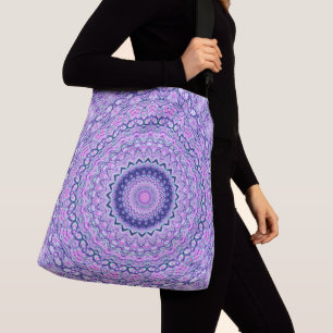 Funky Vibrant Colourful Trippy Boho Hippie Mandala Crossbody Bag