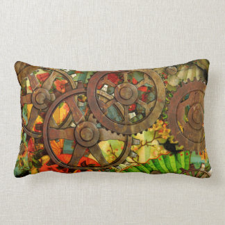 Funky Victorian Steampunk Lumbar Pillow