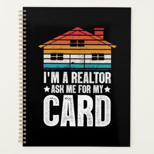 Funky Vintage Real Estate Broker Realtor Card