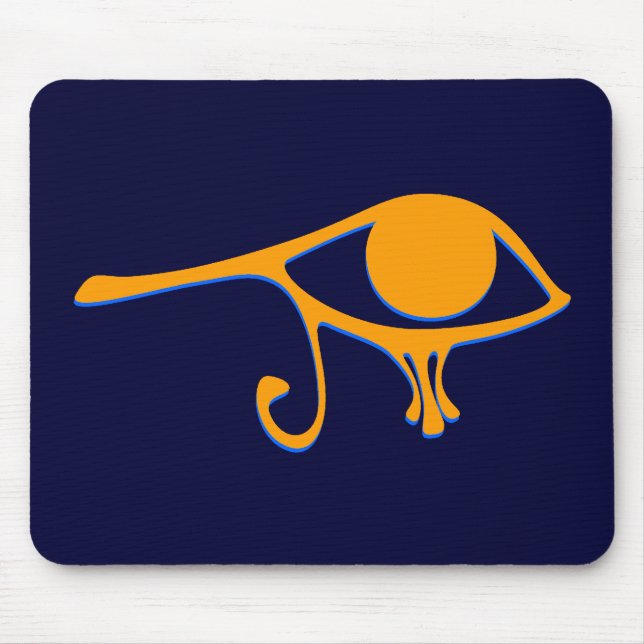 Funky Wadjet Gold Blue Mouse Pad (Front)