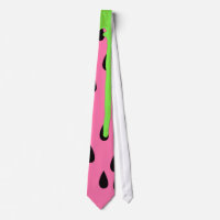Funky Watermelon Neon Green Paint Drips