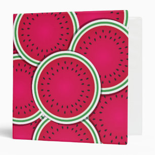 Funky watermelon slices binder