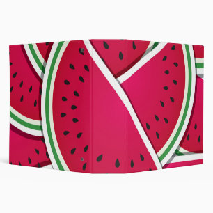 Funky watermelon wedges binder