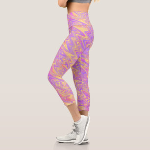 Funky Waves Capri Leggings