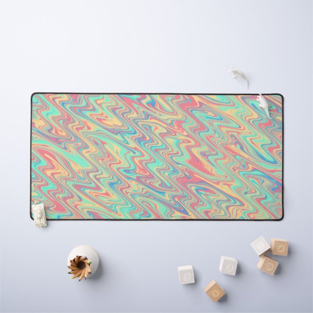 Funky Waves  Desk Mat (Kids Table)