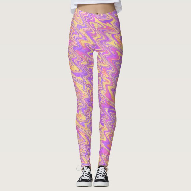 Funky Waves Leggings (Front)