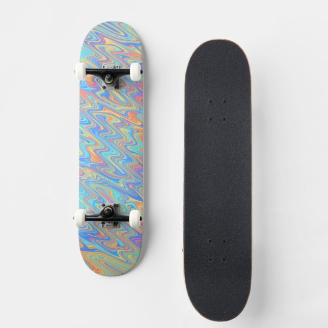 Funky Waves  Skateboard (Front)