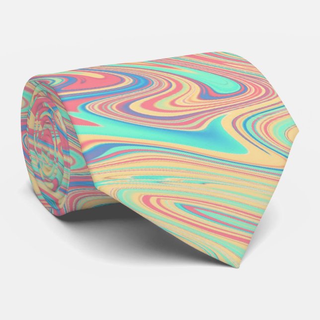 Funky Waves  Tie (Rolled)