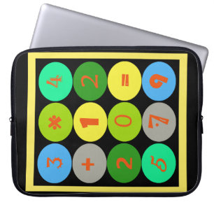 Funky Weird Math Sums Laptop Sleeve